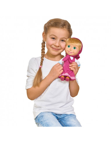 Papusa cu corp moale Simba Masha and the Bear 23 cm Masha Soft