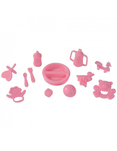 Papusa Simba Steffi Love Baby Walk 29 cm roz cu carucior si