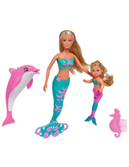 Set Simba Steffi Love Mermaid Friends papusa 29 cm, papusa 12
