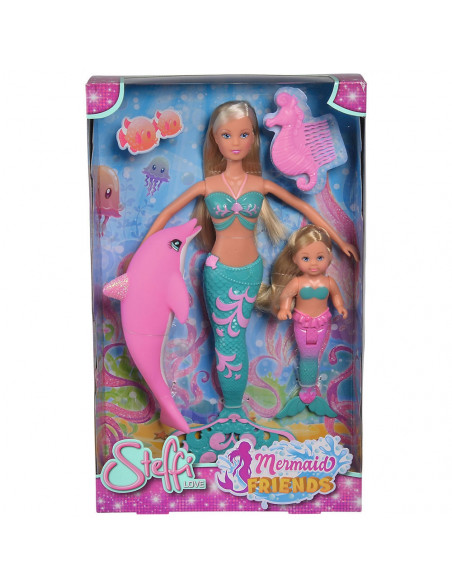Set Simba Steffi Love Mermaid Friends papusa 29 cm, papusa 12