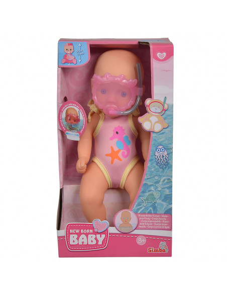Papusa Simba New Born Baby Bathdoll 30 cm,S105030172