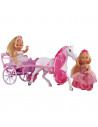 Set Simba Evi Love Romantic Carriage cu 2 papusi 12 cm si