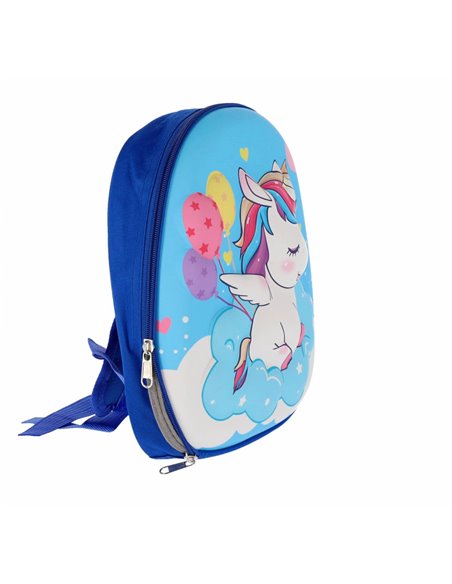 Ghiozdan prescolari School friendly 2 fermoare WI31U_BL, Motiv unicorn