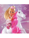 Set Simba Evi Love Romantic Carriage cu 2 papusi 12 cm si