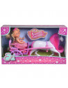 Set Simba Evi Love Romantic Carriage cu 2 papusi 12 cm si