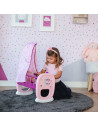 Leagan pentru papusa Smoby Baby Nurse roz mov cu