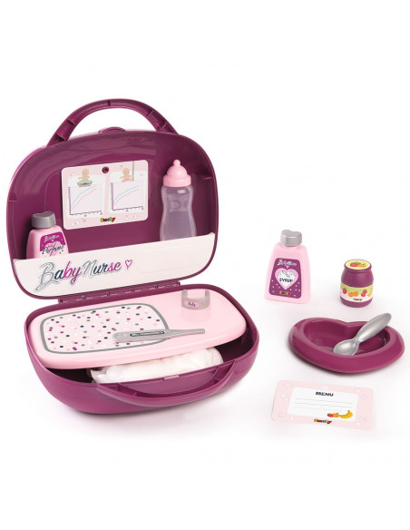Gentuta pentru ingrijire papusi Smoby Baby Nurse mov,S7600220341