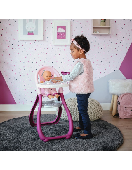 Scaun de masa pentru papusi Smoby Baby Nurse,S7600220342
