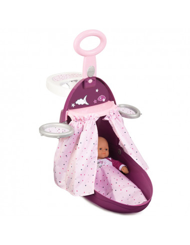 Valiza multifunctionala pentru papusi Smoby Baby Nurse 3 in