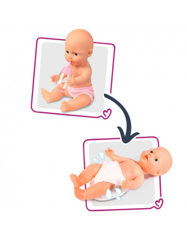 Set cadita si accesorii pentru papusi Smoby Baby Nurse Nursery