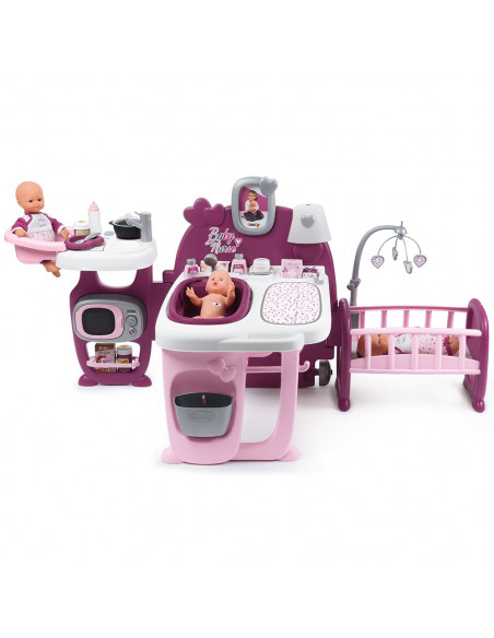 Centru de ingrijire pentru papusi Smoby Baby Nurse Doll`s Play