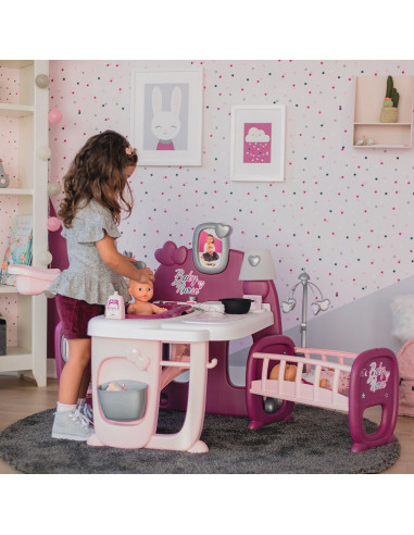 Centru de ingrijire pentru papusi Smoby Baby Nurse Doll`s Play