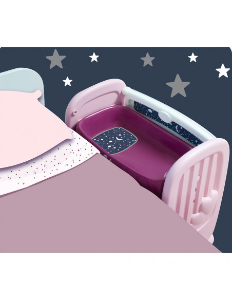 Patut Co-Sleeper pentru papusi Smoby Baby Nurse 2 in