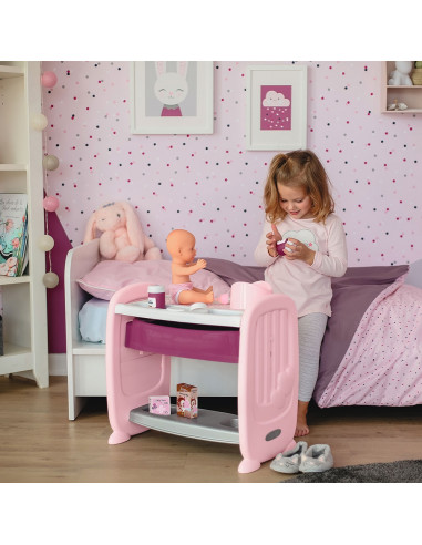 Patut Co-Sleeper pentru papusi Smoby Baby Nurse 2 in