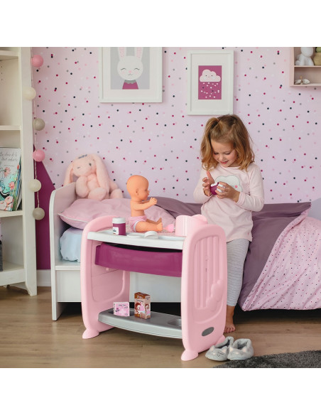 Patut Co-Sleeper pentru papusi Smoby Baby Nurse 2 in