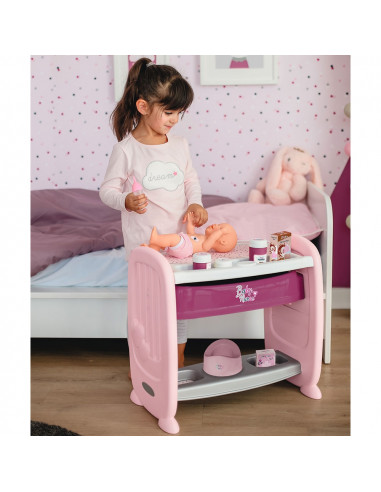 Patut Co-Sleeper pentru papusi Smoby Baby Nurse 2 in
