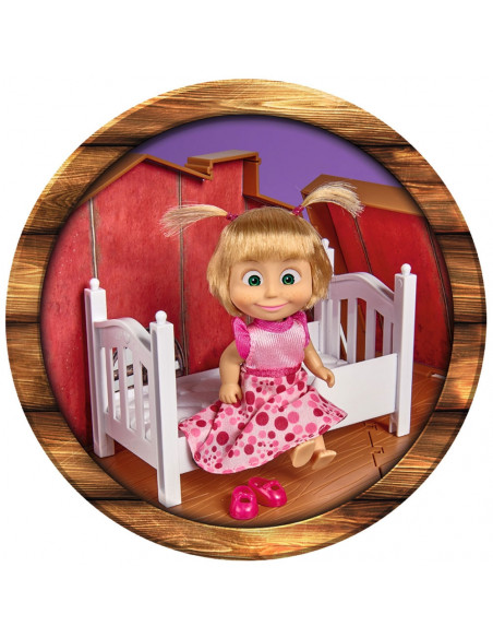 Casuta pliabila cu 2 nivele pentru papusi Simba Masha and The