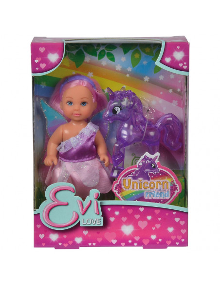 Papusa Simba Evi Love Unicor Friend 12 cm cu unicorn,S105733211