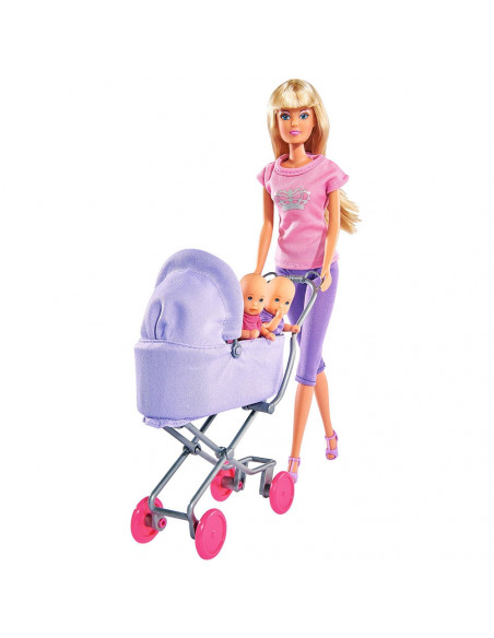 Papusa Simba Steffi Love Sunshine Twins 29 cm violet cu