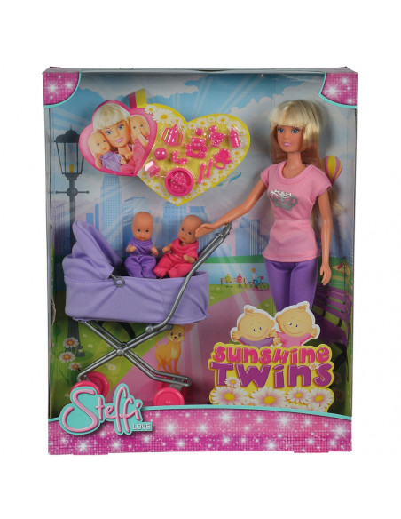 Papusa Simba Steffi Love Sunshine Twins 29 cm violet cu