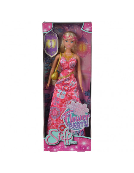 Papusa Simba Steffi Love Flower Party 29 cm roz,S105733206-RO