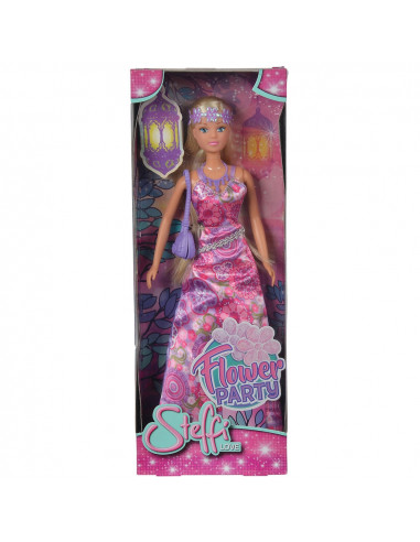 Papusa Simba Steffi Love Flower Party 29 cm mov,S105733206-MO