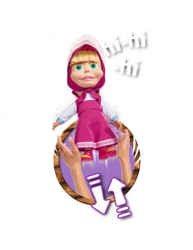 Papusa Simba Masha and the Bear, Masha Shake & Sound 30