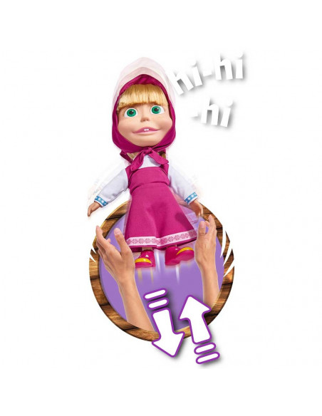 Papusa Simba Masha and the Bear, Masha Shake & Sound 30
