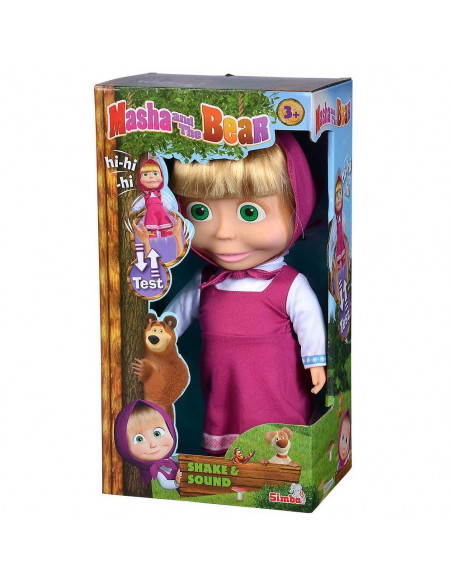 Papusa Simba Masha and the Bear, Masha Shake & Sound 30