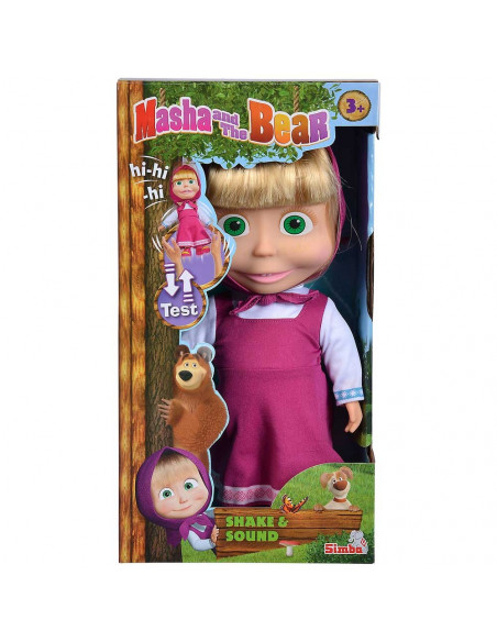 Papusa Simba Masha and the Bear, Masha Shake & Sound 30