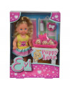 Papusa Simba Evi Love Puppy Love papusa 12 cm cu 3 catelusi si