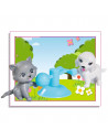 Papusa Simba Evi Love Dog & Cat papusa 12 cm cu catel, pisica