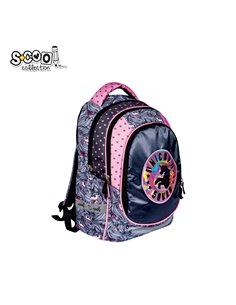 Ghiozdan scoala anatomic S-COOL SC2632, Motiv light unicorn 2