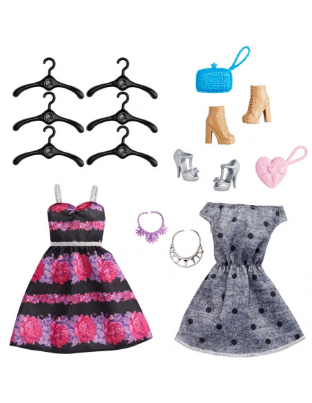 Set Barbie by Mattel Fashion and Beauty Dulap cu haine si