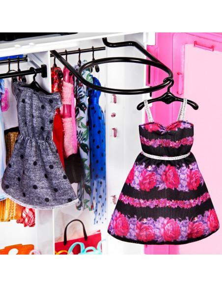 Set Barbie by Mattel Fashion and Beauty Dulap cu haine si