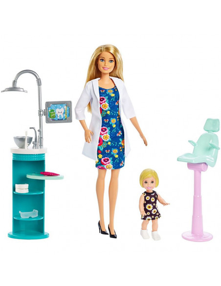 Set Barbie by Mattel Careers Dentista,MT-FXP16