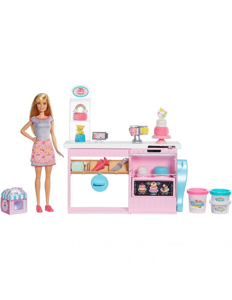 Set Barbie by Mattel I can be Papusa cu cofetarie GFP59,MT-GFP59