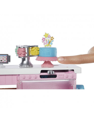 Set Barbie by Mattel I can be Papusa cu cofetarie GFP59,MT-GFP59