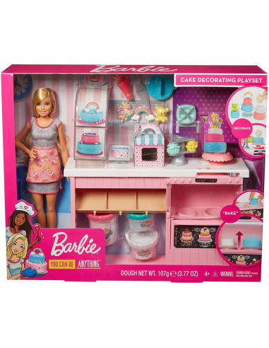 Set Barbie by Mattel I can be Papusa cu cofetarie GFP59,MT-GFP59