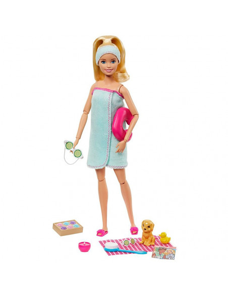 Set Barbie by Mattel Wellness and Fitness papusa cu figurina si