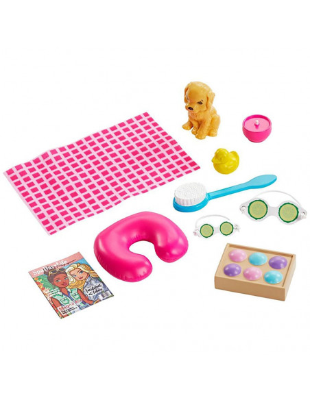 Set Barbie by Mattel Wellness and Fitness papusa cu figurina si