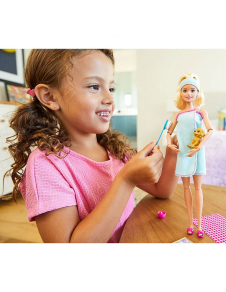 Set Barbie by Mattel Wellness and Fitness papusa cu figurina si