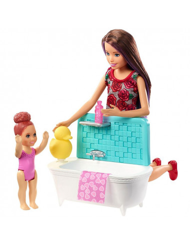 Set Barbie by Mattel Family Skipper Babysitter,MT-FXH05