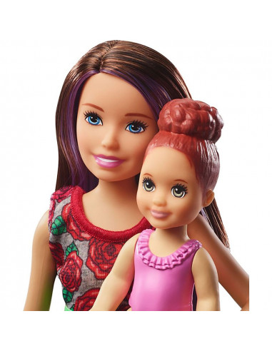 Set Barbie by Mattel Family Skipper Babysitter,MT-FXH05