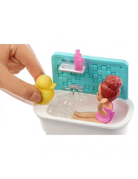 Set Barbie by Mattel Family Skipper Babysitter,MT-FXH05