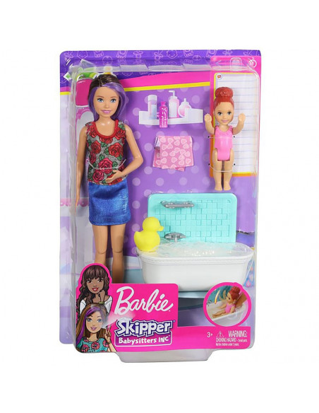 Set Barbie by Mattel Family Skipper Babysitter,MT-FXH05