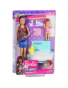 Set Barbie by Mattel Family Skipper Babysitter,MT-FXH05