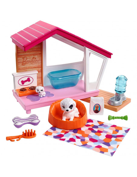 Set Barbie by Mattel Estate Casuta catei cu accesorii