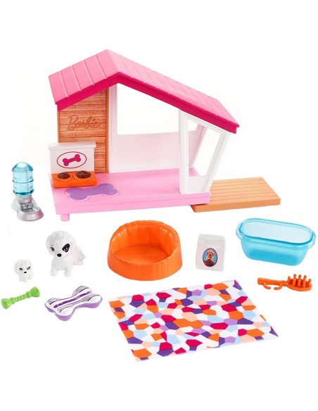 Set Barbie by Mattel Estate Casuta catei cu accesorii