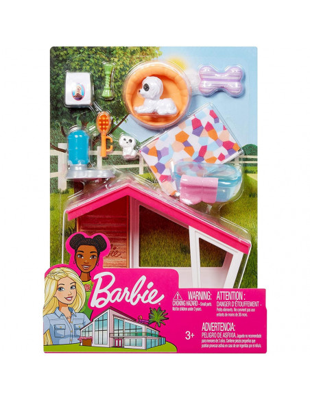 Set Barbie by Mattel Estate Casuta catei cu accesorii